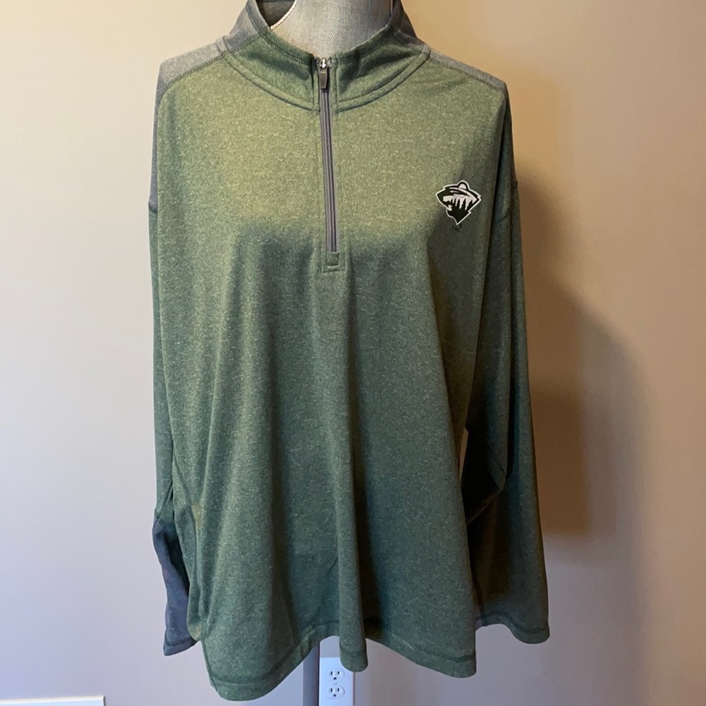 MN Wild Thin Half Zip with side pockets - XXL